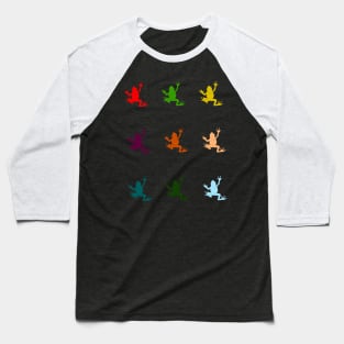 Colourful Frog Baseball T-Shirt